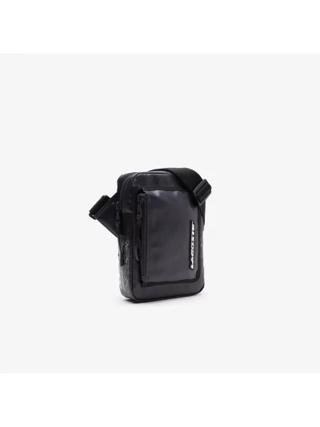 Lacoste Torba Na Z Kontrastowym Detalem granatowa