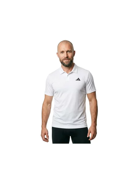 Tricou polo Adidas alb