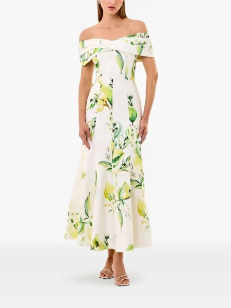 Rochie midi Nicholas alb