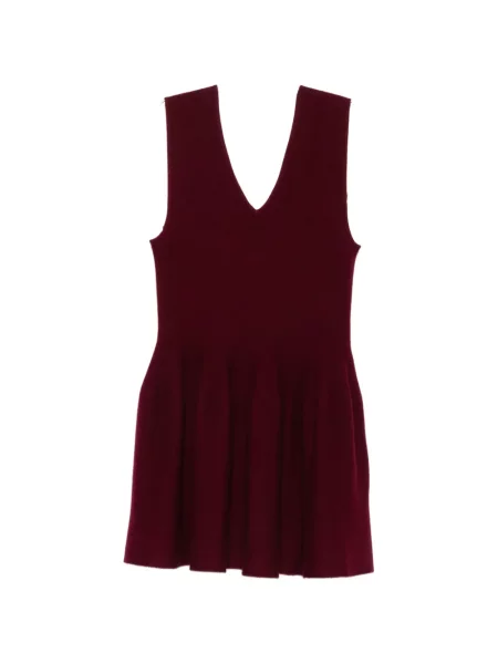 Rochie mini Lisa Yang cu decolteu în V roșu