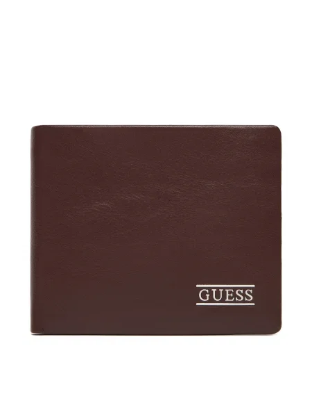 Кожен портфейл Guess NEW BOSTON SMNEBR кафяво