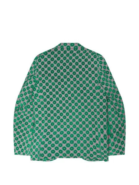 Блейзър Comme Des Garçons Homme на цветя с принт зелено