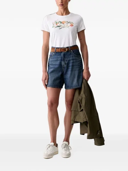 Σορτς Levi's με δαντέλα με κορδόνι με φθαρμένο εφέ μαύρο
