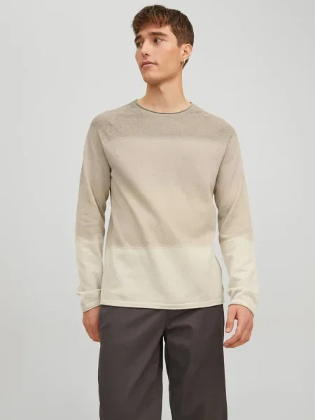 Pulover Jack & Jones tricotate bej