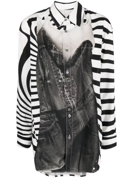 Cămașă Jnby cu imagine negru