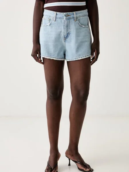 Haveone pantaloni scurți pentru femei din denim albastru