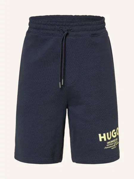 HUGO Blue szorty dresowe Nomario żółte