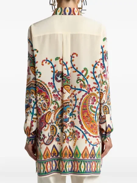 Cămașă Etro de mătase cu model floral cu imagine