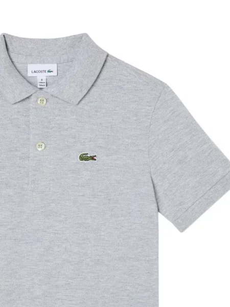Koszulka polo dziecięca Lacoste szara