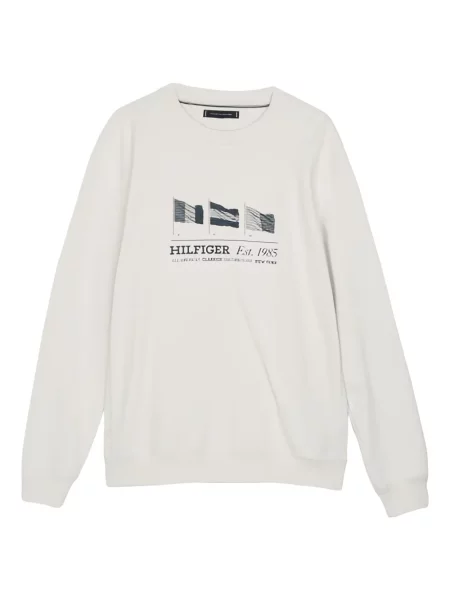 Hanorac Tommy Hilfiger cu imagine alb