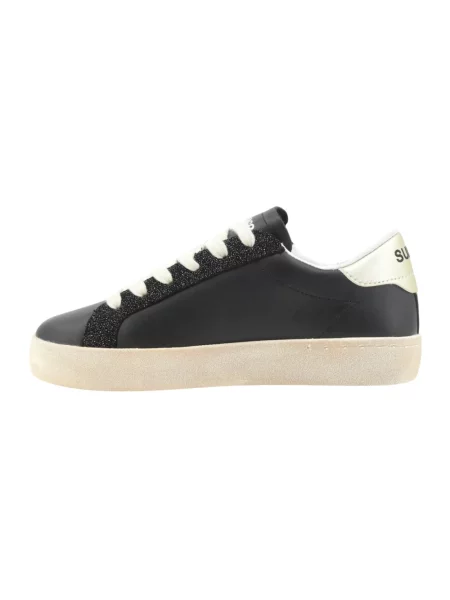 Sneakersy Sun68 skórzane czarne