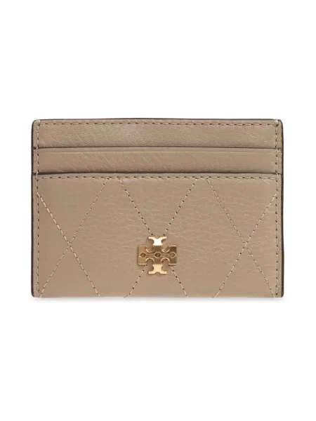 Portfel Tory Burch skórzany beżowy