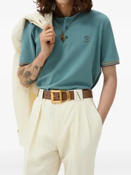 Tricou polo Versace albastru