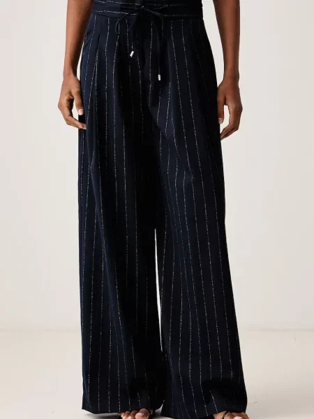 ERMANNO Firenze pantaloni palazzo pentru femei cu vâscoză