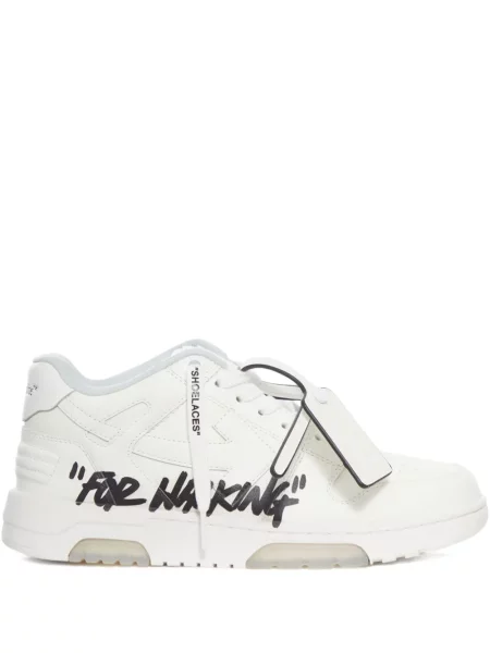 Sneakerși Off-white cu imagine alb