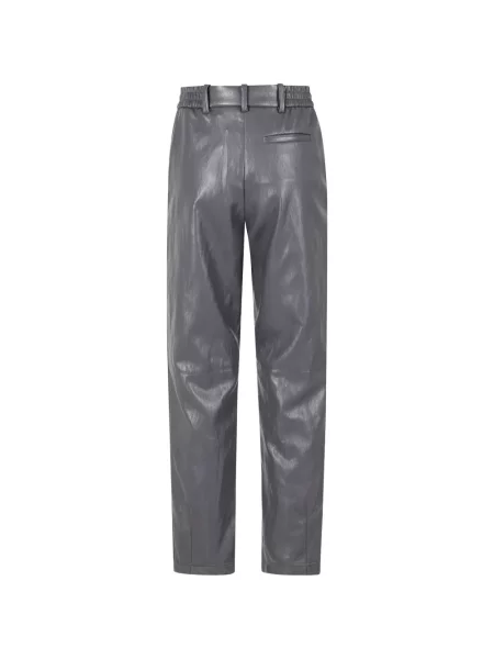 Pantaloni Herno din piele gri