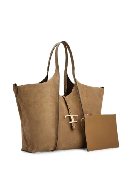 Geantă shopper Tod's din piele de căprioară
