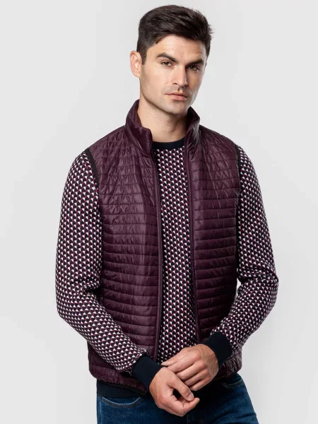 Утепленный жилет Arber бордовый