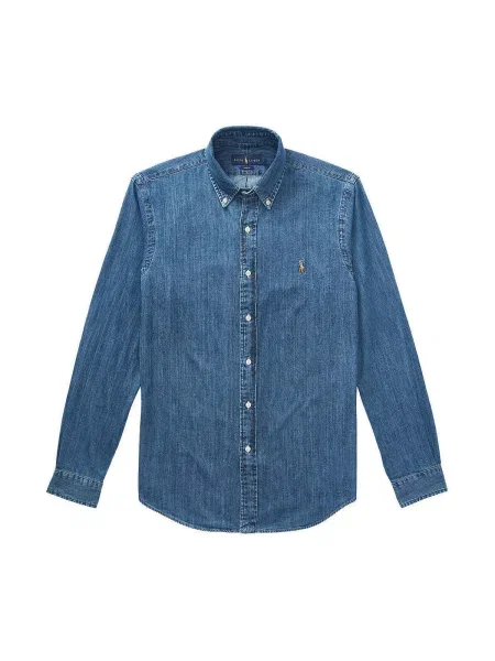 Košeľa Polo Ralph Lauren s autogramom modrá