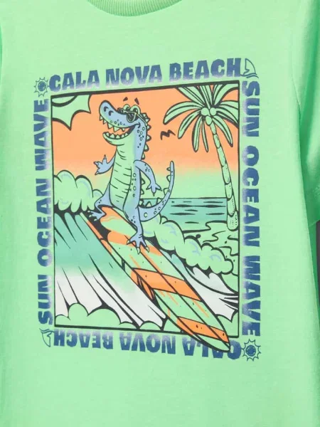 T-shirt o kroju regular fit z czystej bawełny S.oliver Red Label zielona