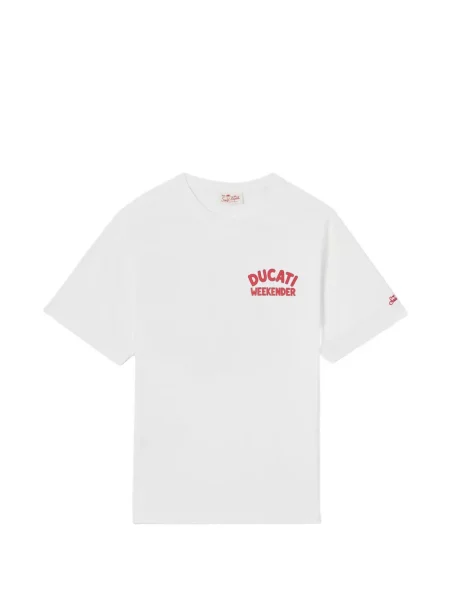 Tricou Mc2 Saint Barth cu imagine alb