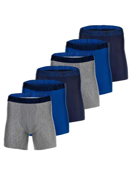 UNDER ARMOUR Sport alsónadrágok kék / tengerészkék / szürke melír fekete