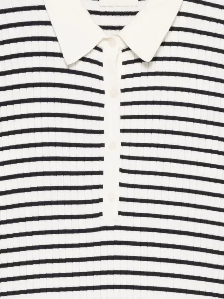 Ριγέ polo Gant λευκό