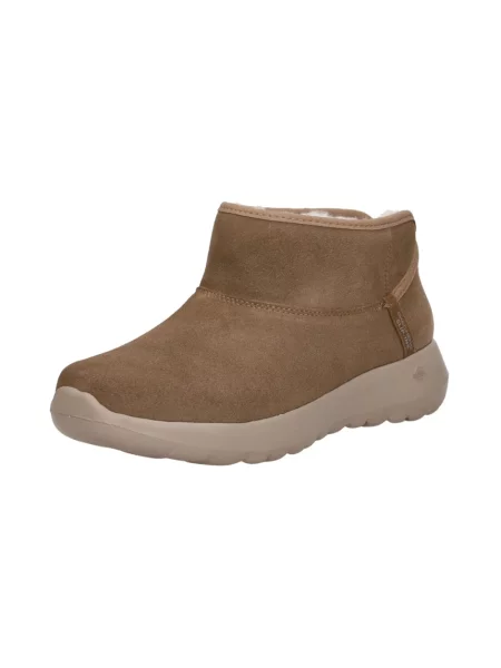 Botki Skechers zamszowe brązowe
