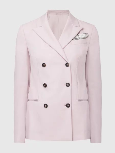 Жакет з вовни Brunello Cucinelli рожевий