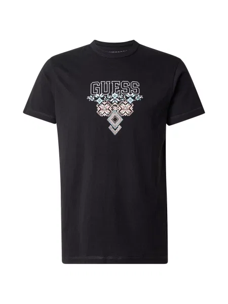 Guess Majica Classic Fit črna