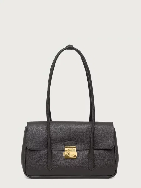 Coccinelle geantă shopper pentru femei din piele C-ME LOCK verde
