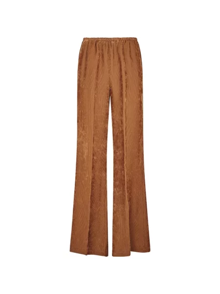 Pantaloni Forte_forte de catifea portocaliu