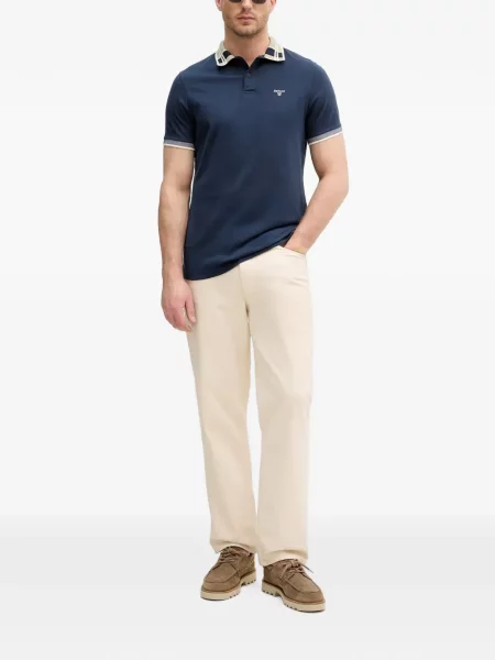 Tricou polo Barbour albastru