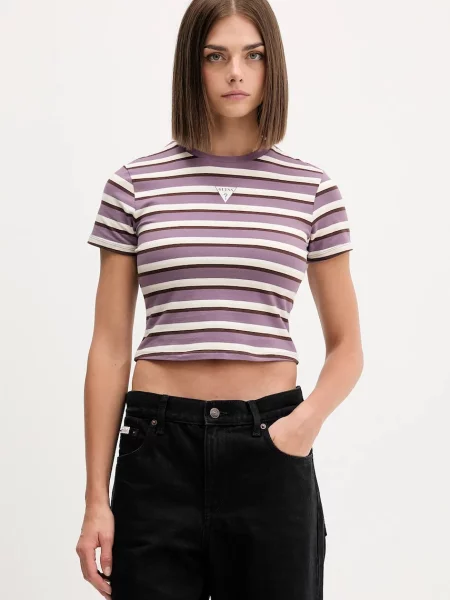 Guess Originals t-shirt fioletowy