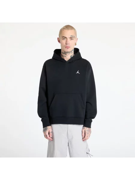 Sweatshirt Jordan Brooklyn Fleece Pullover Hoodie Black/ White XL бяло
