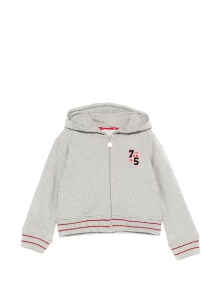 Bluza z kapturem dziecięca Bonpoint szara