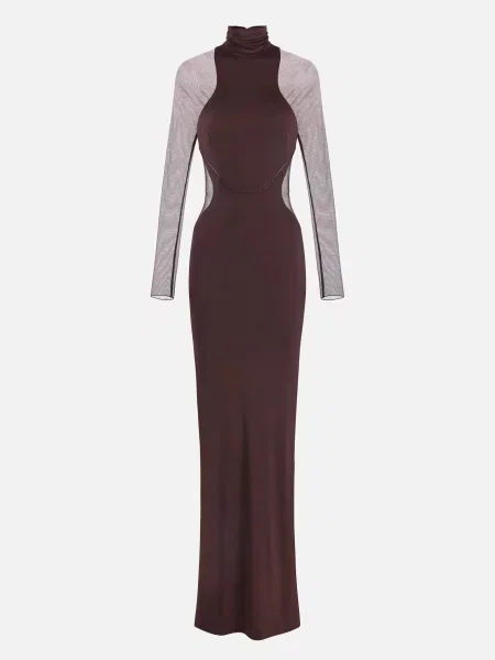 Сукня Elisabetta Franchi коричнева