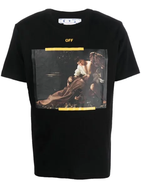 Tricou Off-white cu imagine alb