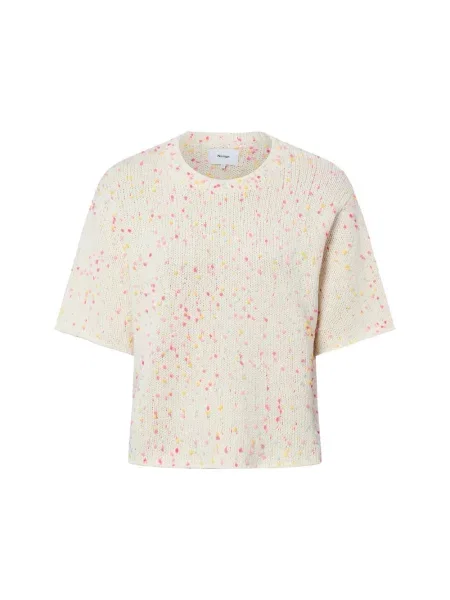 Nümph Sweter z krótkim rękawem NUNepsa Kobiety S biały