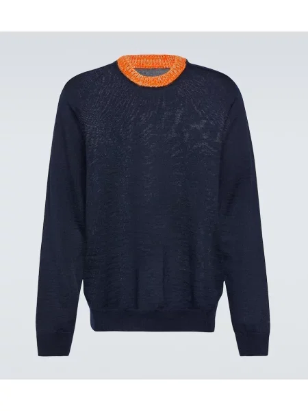 Pulover Maison Margiela de lână albastru