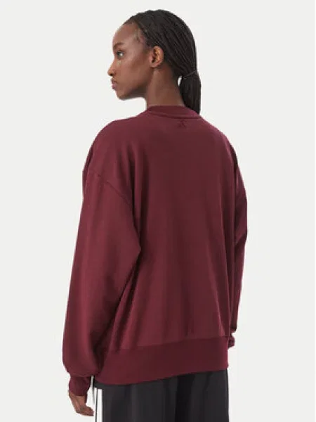 Adidas Pulóver Seasonal Essentials Satin V-Neck Bordó