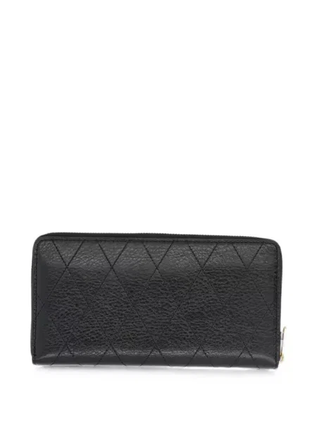Matlasat portofel Tory Burch din piele negru