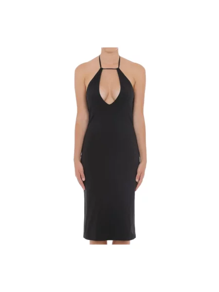 Sukienka midi Moschino biznesowa czarna