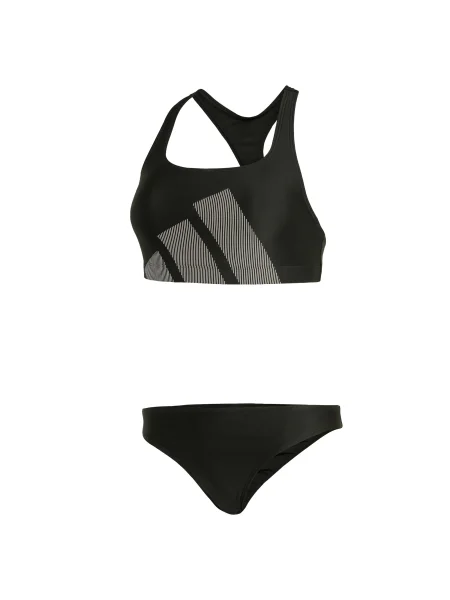 ADIDAS PERFORMANCE Costum de baie sport Big Bars negru alb