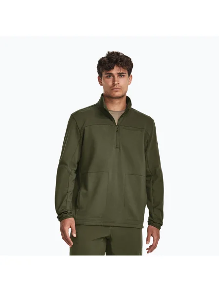 Мъжки суитшърт Under Armour Tactical Rival Job Fleece Zip marine от зелен