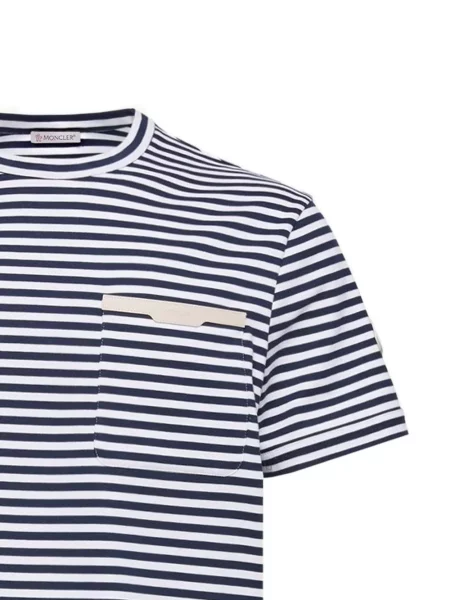 Prugasta majica Moncler plava