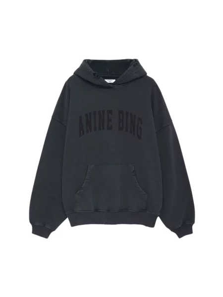 Bluza z kapturem Anine Bing czarna