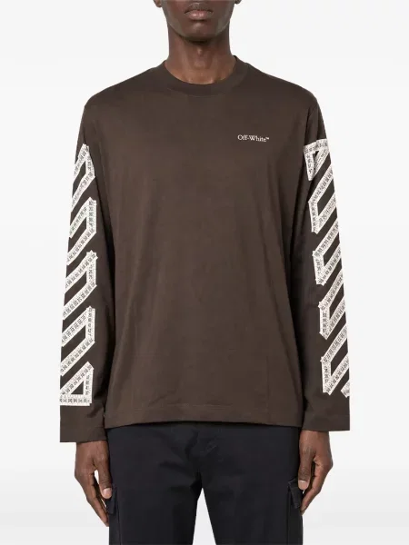 Tricou Off-white cu dungi alb