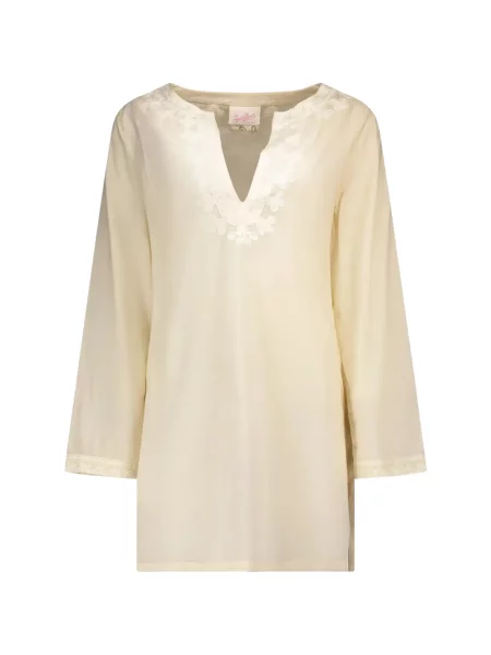 Rochie Mc2 Saint Barth cu broderie cu decolteu în V