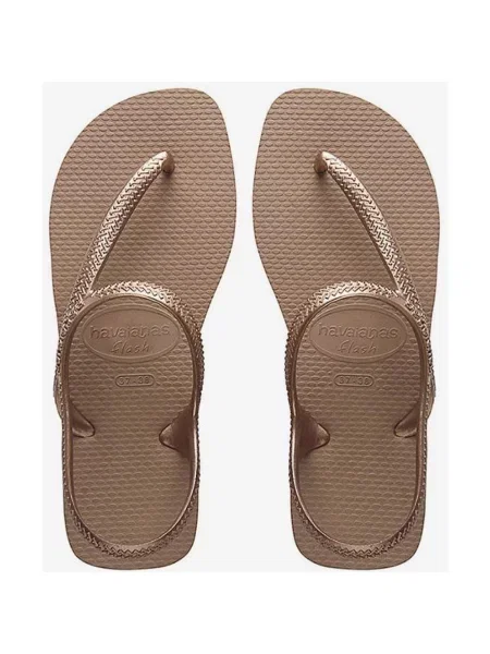 Havaianas Flash Urban złote klapki żółte